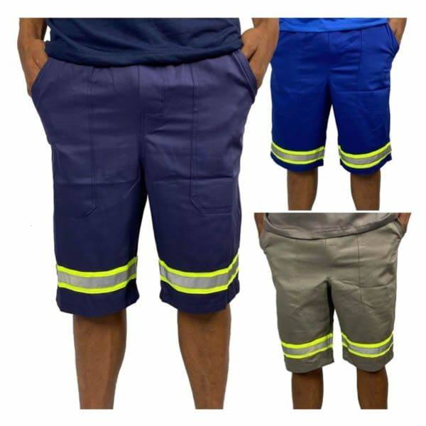 Bermuda brim c/faixas Refletivas